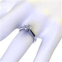 Ringe Gemoro Dame Solitari in Weißgold Diamante 0.10 Ct TSS540BIA10 - TSS540BIA10